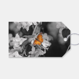 American Lady Butterfly On Blossom Gift Tag Geschenkanhänger