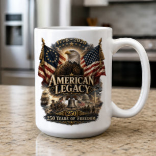 American Legacy 250. Patriotisches Jubiläum Kaffeetasse