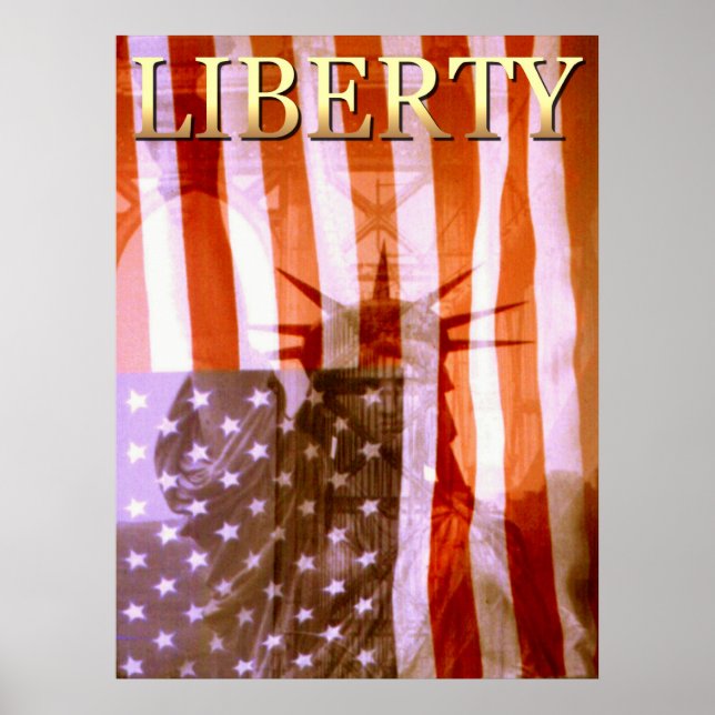 American Liberty Collage - Foto Art Poster (Vorne)