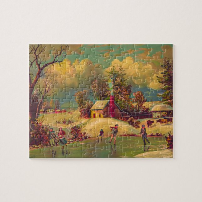 American Life Winter Vintag Puzzle (Horizontal)