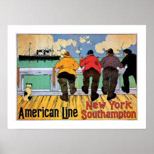 American Line Poster