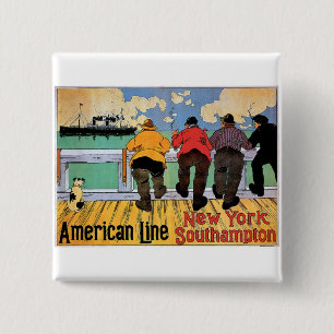 American Line Poster Button