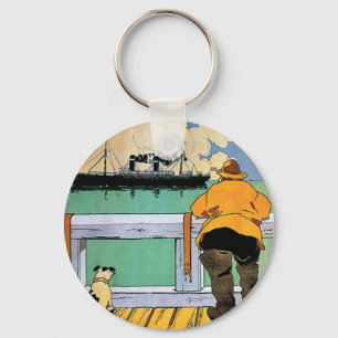 American Line Poster Schlüsselanhänger