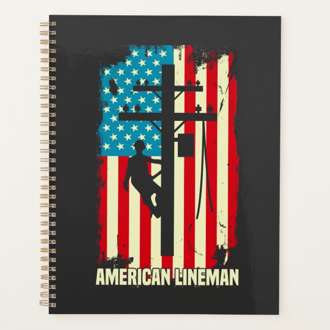 American Lineman Flag Electric Cable Planner Planer (Vorderseite)