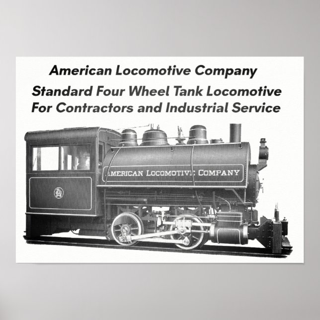 American Locomotive Company 0-4-0 T Poster (Vorne)
