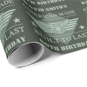 American Made 60. Geburtstag Geschenkpapier