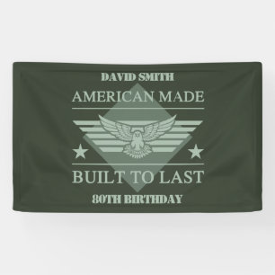 American Made 80. Geburtstag Banner