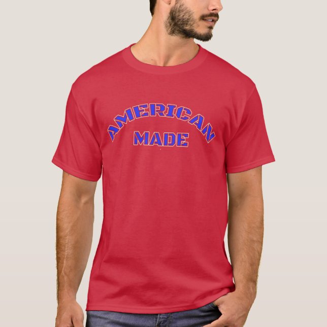 American Made Blue Design T - Shirt (Vorderseite)
