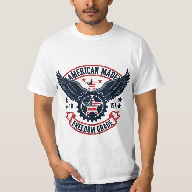 American Made Freedom Grade Eagle Gear T-Shirt (Vorderseite)