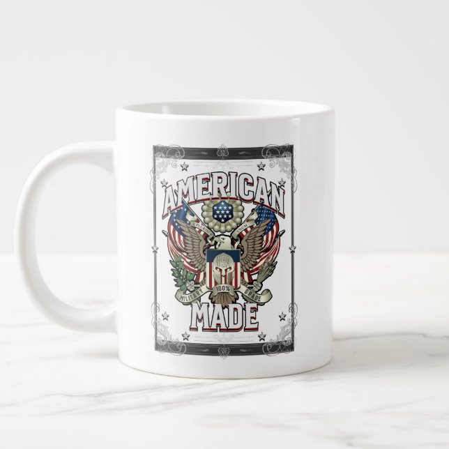 American Made Military Grad 15oz Jumbo-Tasse (Links)