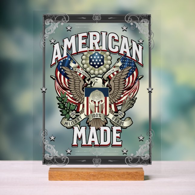 American Made Military Grade Acrylschild (Neutral)