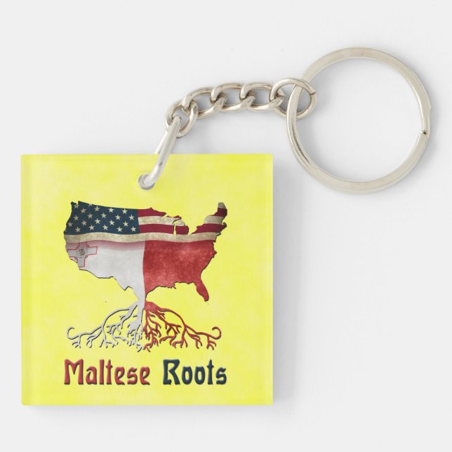 American Maltese Roots Schlüsselanhänger (Rückseite)