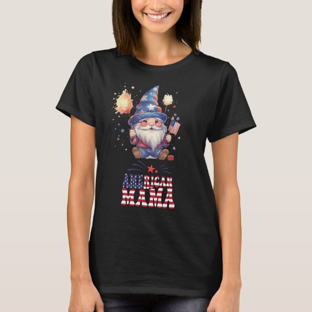 American Mama Gnome T-Shirt (Vorderseite)