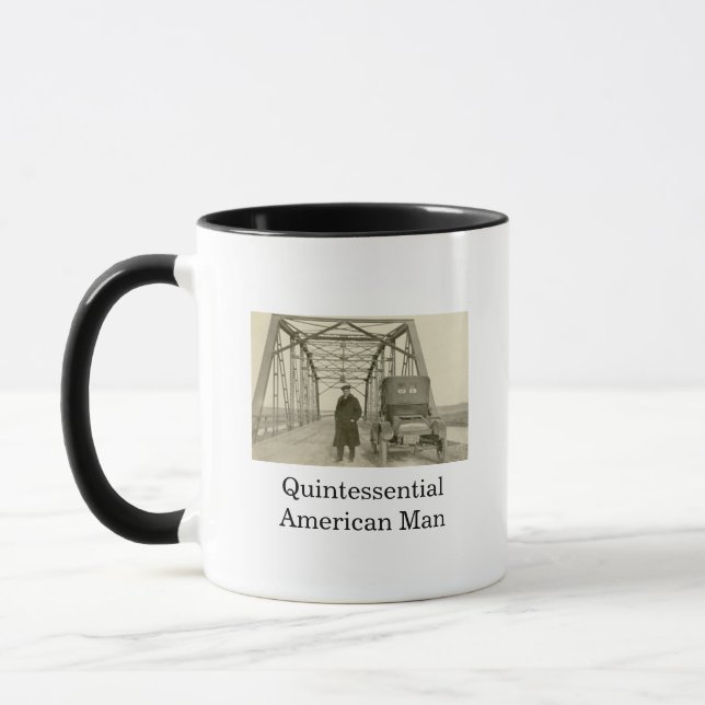 American Man Real Foto Kaffee Tasse (Links)