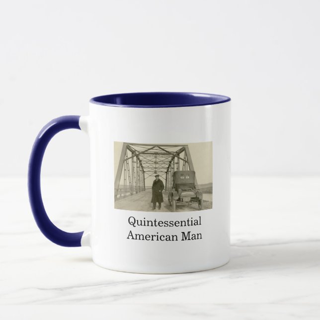 American Man Real Foto Kaffee Tasse (Links)