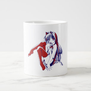 American Manga Neko Catgirl Kawaii Anime Jumbo-Tasse