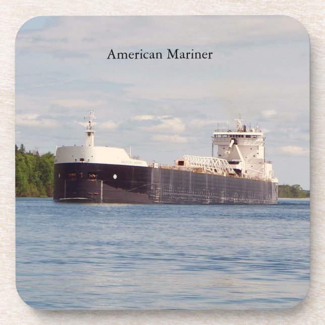 American Mariner Set von 6 Untersetzer aus hartem  (Vorderseite)