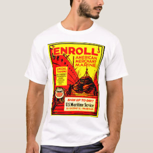 American Merchant Marine - Jetzt einschreiben! T-Shirt