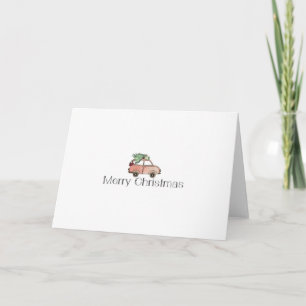 American Merry Christmas Card Karte