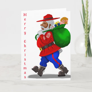 American Military Santa Greeting Card Karte