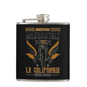American Motorrad LA California Custom Motors Flachmann