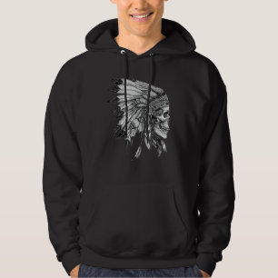 American Motorrad Skull Indischer Adler Chie Hoodie