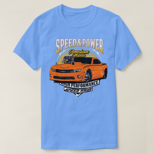 American Muscle Car Speed And Power 2 T-Shirt (Design vorne)