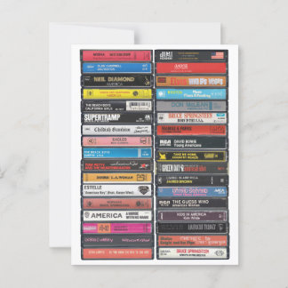 American Music - USA Anthems Cassette Print Postkarte
