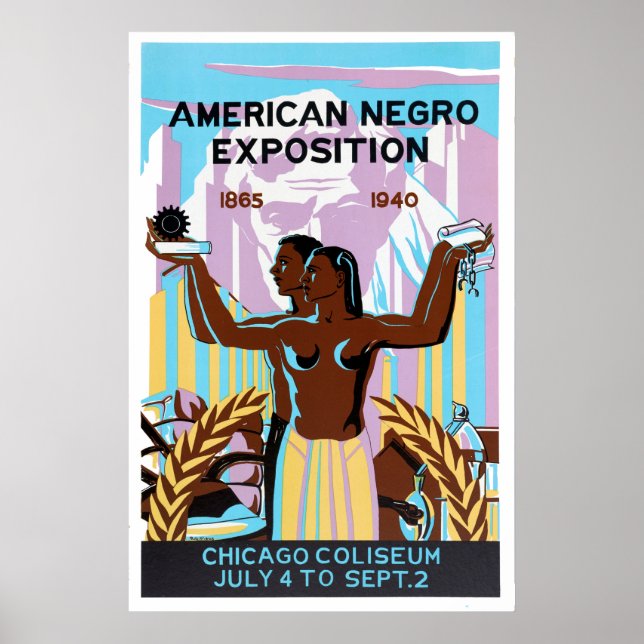American Negro Exposition, Chicago, Illinois, 1940 Poster (Vorne)