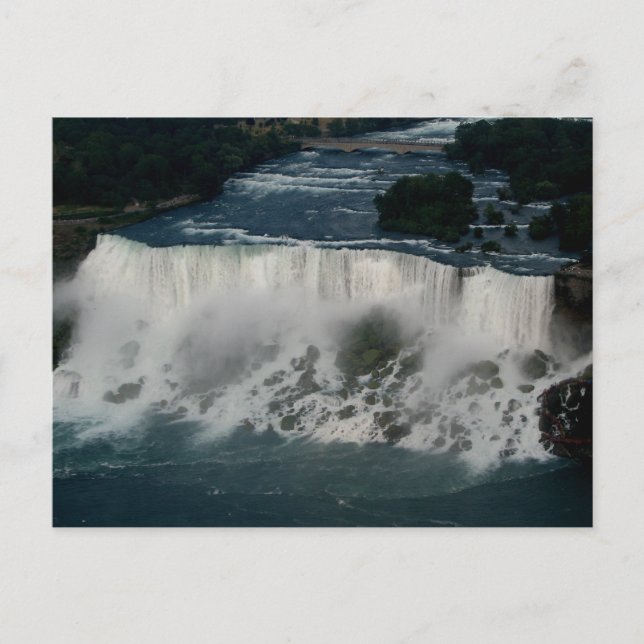 American Niagara Falls: Luftaufnahme aus Skylon Postkarte (Vorderseite)