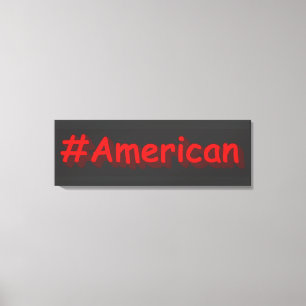 "#American" Niedliches Design. Jetzt kaufen Leinwanddruck