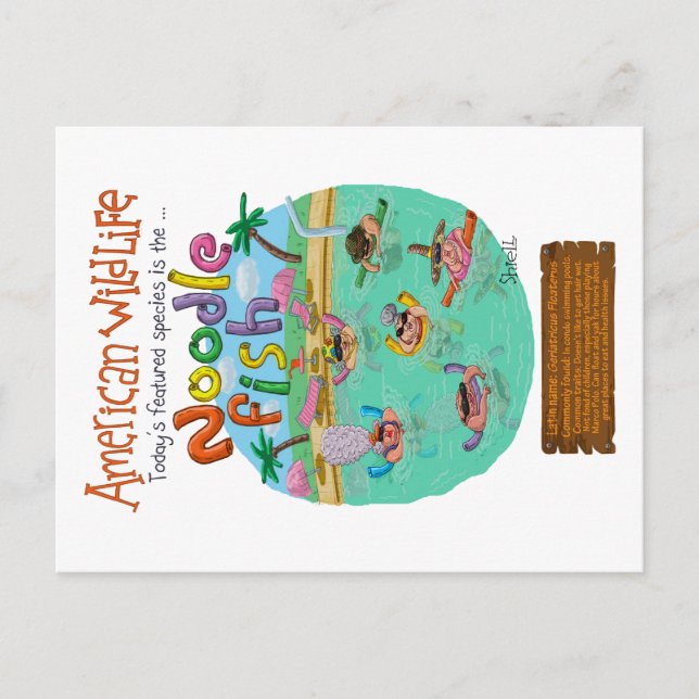 American Noodle Fish Postkarte (Vorderseite)