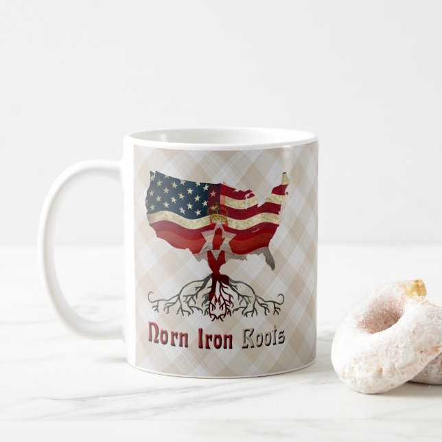 American Northern Irish Roots Tasse (Mit Donut)
