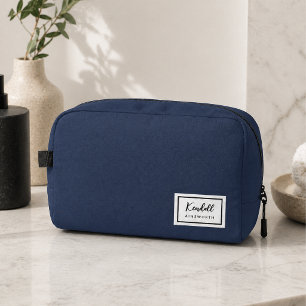 American Nostalgia Classic Simple Minimal Blue Waschbeutel