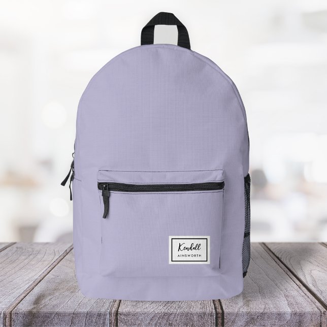 American Nostalgia Classic Simple Minimal Lilac Bedruckter Rucksack (Von Creator hochgeladen)