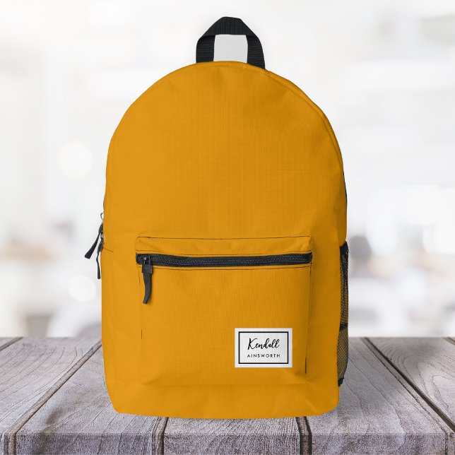 American Nostalgia Classic Simple Minimal Mustard Bedruckter Rucksack (Von Creator hochgeladen)