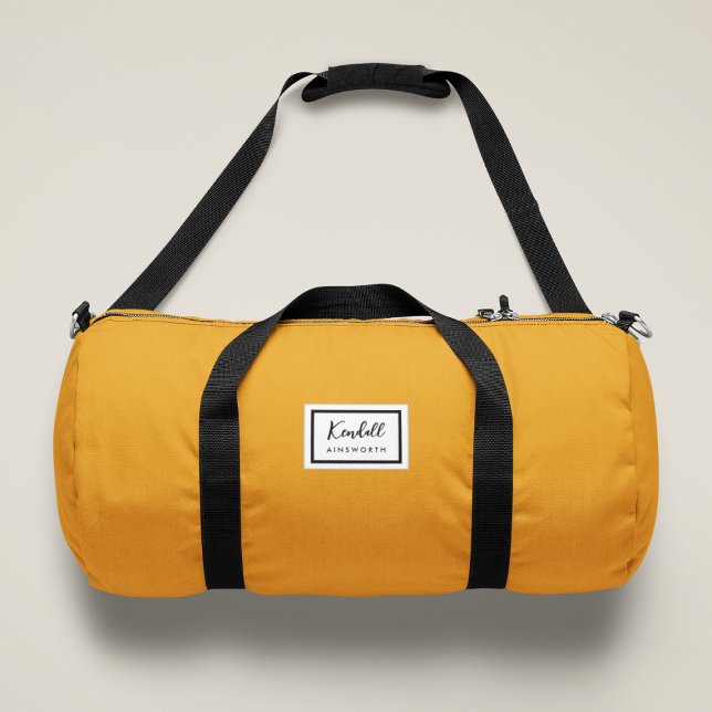 American Nostalgia Classic Simple Minimal Mustard Duffle Bag (Von Creator hochgeladen)