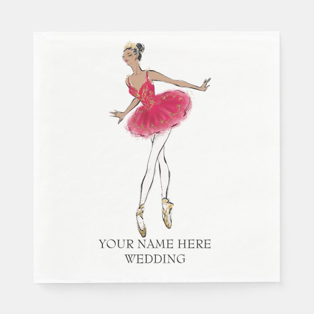 American Nutcracker Ballet Dancer Serviette (Vorderseite)