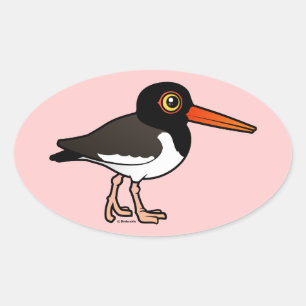 American Oystercatcher Ovaler Aufkleber