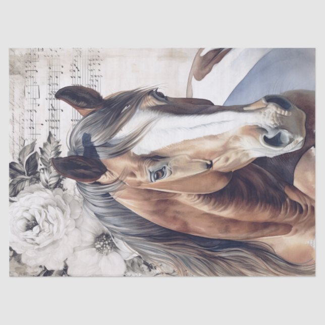 American Paint Horse Decoupage Seidenpapier (Vorderseite)