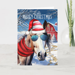 American Paint Horse Funny MARE Weihnachten