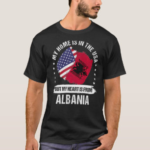 American Patriot Albanien Flag American Albanian R T-Shirt