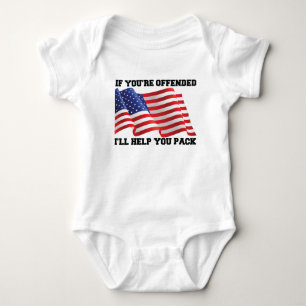American patriot baby strampler