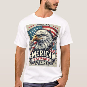 American Patriot Bald Eagle T - Shirt Design