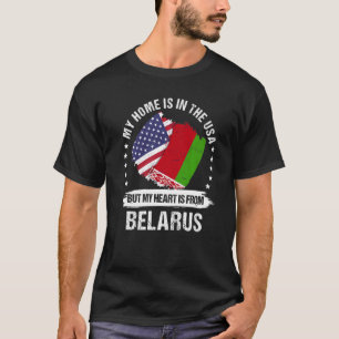 American Patriot Belarus Flag Amerikanisch Weißrus T-Shirt