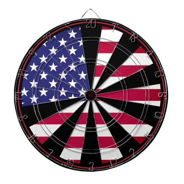 American Patriot Dartboard & Flag USA / Dartspiel Dartscheibe (vorne)