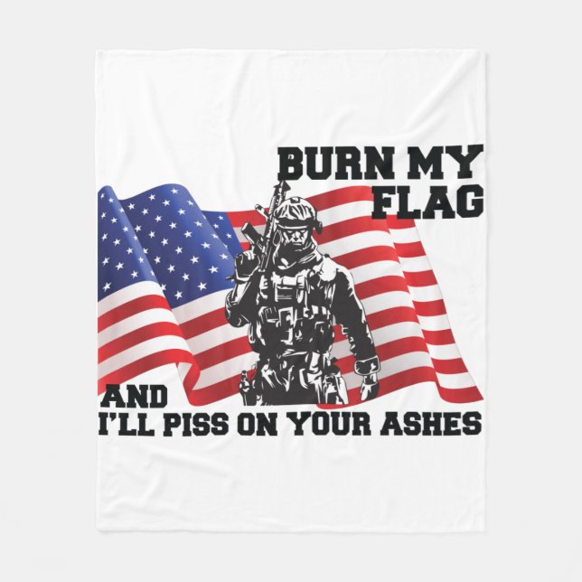 American Patriot  Fleecedecke (Vorderseite)