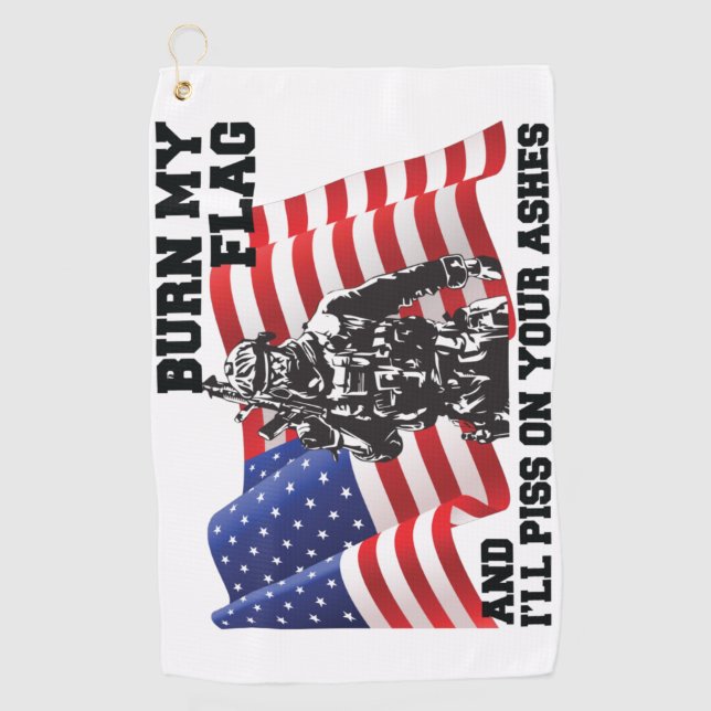American Patriot Golfhandtuch (Vorderseite)