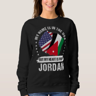American Patriot Jordan Flag American Jordanian Ro Sweatshirt