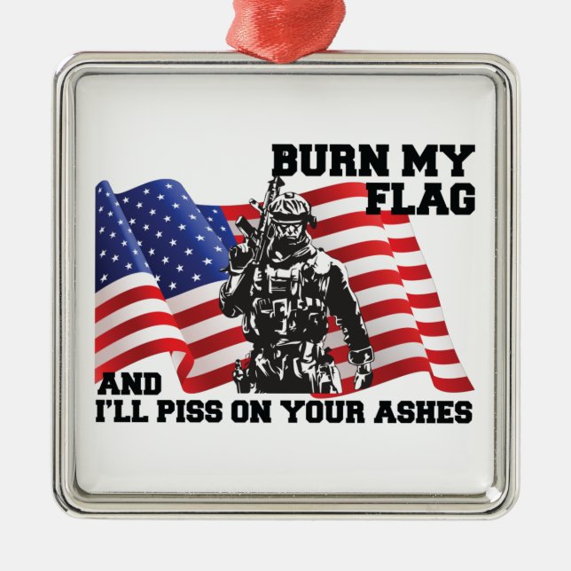 American Patriot Ornament Aus Metall (Vorne)